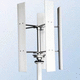 piccolo generatore eolico asse verticale / 5 pale / con pale in lega di alluminio