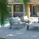 poltrona contemporanea / in Sunbrella® / in alluminio / con cuscino rimovibile