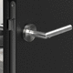 maniglia per porta / in acciaio inox / moderna / per uso residenziale