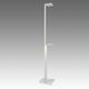 lampada da terra / in alluminio / in vetro smerigliato / contemporanea