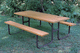 tavolo da picnic contemporaneo / in legno / in alluminio / in plastica