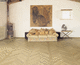 parquet multistrato / in rovere / spazzolato / da incollare