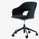 sedia da ufficio contemporanea / da interno / in tessuto / in legno curvato