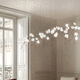lampada a sospensione / in Lentiflex® / in filo metallico / in ottone