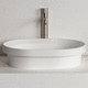 lavabo da incasso / in Solid Surface / 1 foro / senza troppopieno