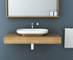piano lavabo in rovere