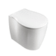 WC da appoggio / in ceramica / per uso residenziale / ovale
