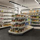 espositore per prodotti alimentari / per pane / da parete / in legno