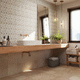 piastrella in gres porcellanato / opaca / da interno / da bagno