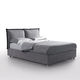 letto matrimoniale / contemporaneo / imbottito / con testiera
