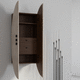 credenza a muro / contemporanea / in noce / su misura