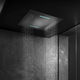 soffione doccia da incasso a soffitto / quadrato / a pioggia / con cromoterapia