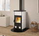 stufa a legna / 10 kW...20 kW / da appoggio / contemporanea