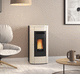 stufa a pellet / 0 - 5 kW / 5 kW...10 kW / da appoggio