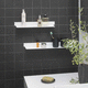 mensola / contemporaneo / in alluminio / da bagno