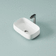 lavabo da appoggio / in ceramica / lucido / finitura opaca