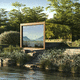 pergola autoportante / in alluminio estruso / in vetro / con copertura scorrevole