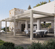 pergola autoportante / addossata / in alluminio / a lamelle orientabili