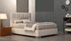 letto singolo / moderno / con base contenitore / in tessuto