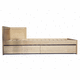 letto singolo / contemporaneo / con testiera / con base contenitore