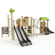 struttura ludica per parco giochi / per edifici pubblici / in metallo / in legno
