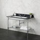 supporto per lavabo in cromo / in quarzo