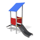 scivolo dritto / per parco giochi / in acciaio inossidabile / in legno