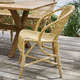 sedia da pranzo contemporanea / da giardino / da interno / in rattan