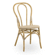 sedia da pranzo classica / da interno / in rattan / con supporto in alluminio