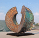scultura in acciaio / in rame / in alluminio / da esterno
