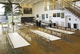 sedia contemporanea / in tessuto resistente all'acqua / impilabile / contract