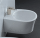 bidet sospeso / in ceramica