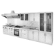 cucina professionale in acciaio inossidabile / modulare / compatta / piccola