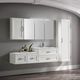 specchio da bagno a muro / contemporaneo / rettangolare / con ripiano
