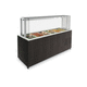 buffet refrigerato centralizzato / con ruota / per ristorante