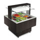 buffet refrigerato centralizzato / con ruota / per ristorante