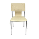 sedia contemporanea / da interno / in pelle / in cromo
