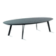 tavolino basso contemporaneo / in legno / in ceramica / con supporto in acciaio