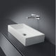 lavabo da appoggio / in ceramica / rettangolare / contemporaneo