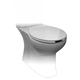 copriwater per disabili / in plastica / in resina / per struttura sanitaria