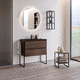 mobile lavabo da appoggio / a muro / in metallo / in ceramica