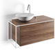 mobile lavabo sospeso / in legno / moderno