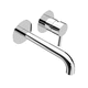 miscelatore per lavabo / da parete / in metallo cromato / da bagno