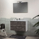 mobile lavabo sospeso / in alluminio / contemporaneo / senza ante