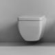 WC sospeso / in ceramica / moderno