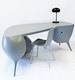 scrivania design organico / in fibra di vetro