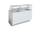 vetrina contemporanea / da bancone / in legno / in ottone