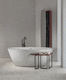vasca da bagno ovale / ad isola / per ambiente abitativo / ad uso professionale