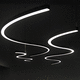 luce a sospensione / LED / curva / IP20