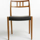 sedia design scandinavo / in rovere / in teak / in pelle